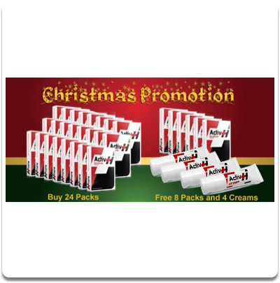 Activ-Homme 24 Packs (240 capsules) - FREE 6 Packs + 4 Creams
