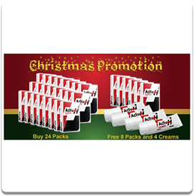 Activ-Homme 24 Packs (240 capsules) - FREE 6 Packs + 4 Creams